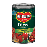 Del Monte&nbsp;Tomatoes&nbsp;Diced  w/Zesty Mild Green Chilies Full-Size Picture